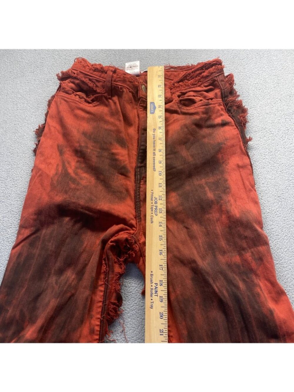 Aphrodite Jeans Womens Size 13(31)Destroyed Skinny Dark orangeWash Stretch Denim - Picture 5 of 9